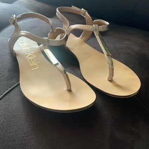 Calvin Klein Sandals hardly worn size 9